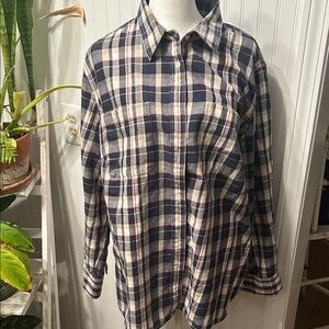 Ralph Lauren Navy, ran and Red Plaid Shirt